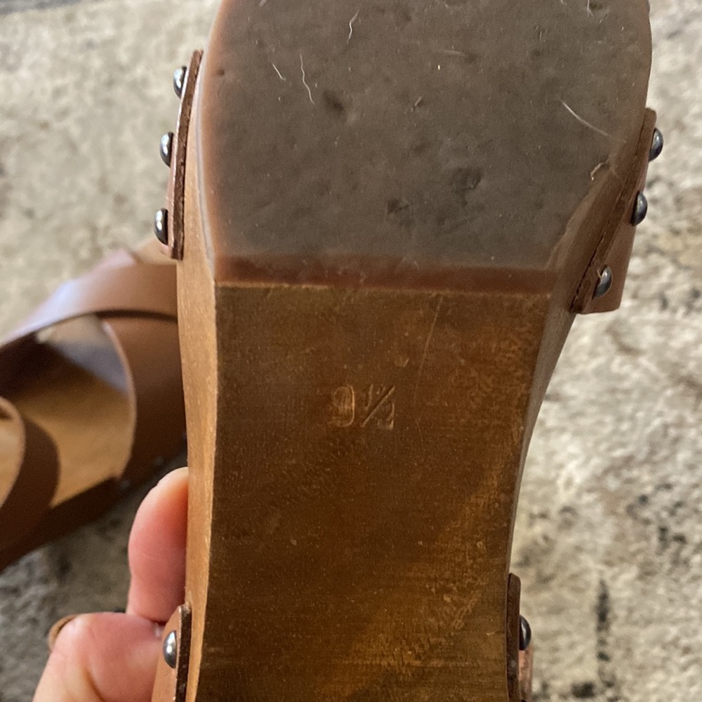 Saks fifth Avenue Wooden Heels - Picture 6 of 6